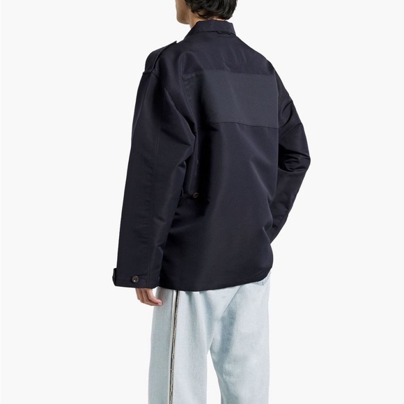 NWT Men's Casual Ribstop Jacket in Dark Blue - Picture 2 of 10